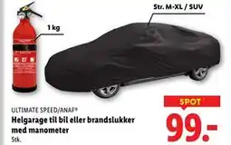 Lidl Helgarage til bil eller brandslukker med manometer, DKK 99 tilbud