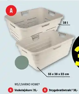 Lidl Vasketøjskurv, DKK 35 tilbud