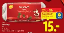 Lidl Skrabeæg, DKK 18, App-pris tilbud