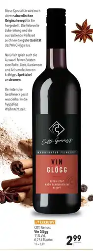 Citti EXKLUSIV CITTI Genuss Vin Glögg tilbud