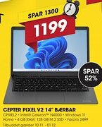 Punkt1 Cepter pixel v2 14" bærbar tilbud