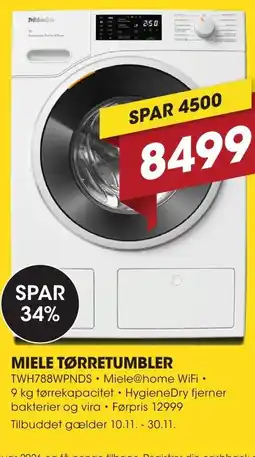Punkt1 Miele tørretumbler tilbud