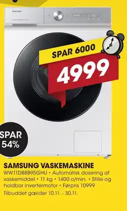 Punkt1 Samsung vaskemaskine tilbud