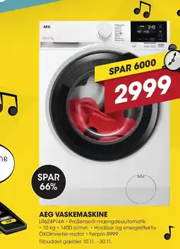 Punkt1 Aeg vaskemaskine tilbud