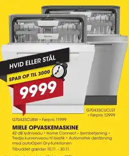 Punkt1 Miele opvaskemaskine tilbud