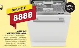 Punkt1 Miele int. opvaskemaskine tilbud
