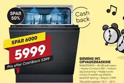 Punkt1 Siemens int. opvaskemaskine tilbud