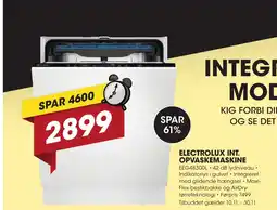 Punkt1 Electrolux int. opvaskemaskine tilbud