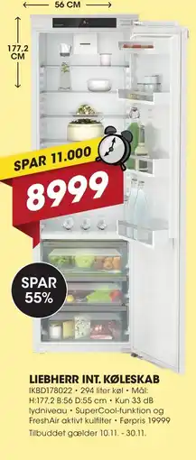 Punkt1 Liebherr int. køleskab tilbud