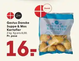 SPAR Gestus Danske Suppe & Mos Kartofler, DKK 16 tilbud