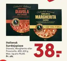 SPAR Italiensk Surdejspizza, DKK 38 tilbud