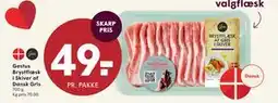 SPAR Gestus Brystflæsk i Skiver af Dansk Gris, DKK 49 tilbud