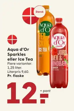 SPAR Aqua d’Or Sparkles eller Ice Tea, DKK 12 tilbud