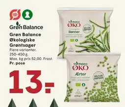 SPAR Grøn Balance Økologiske Grøntsager, DKK 13 tilbud