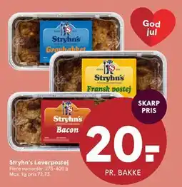 SPAR Stryhn’s Leverpostej, DKK 20 tilbud