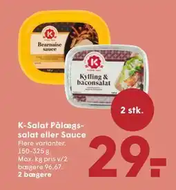 SPAR K-Salat Pålægssalat eller Sauce, DKK 29 tilbud