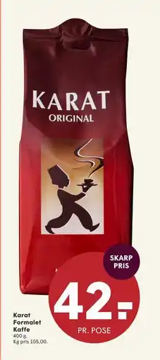 SPAR Karat Formalet Kaffe, DKK 42 tilbud