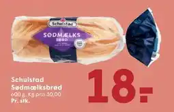 SPAR Schulstad Sødmælksbrød, DKK 18 tilbud