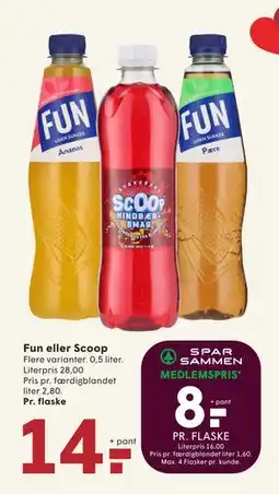 SPAR Fun eller Scoop, DKK 14, App-pris tilbud