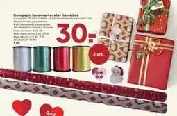 SPAR Gavepapir, Gavemærker eller Gavebånd, DKK 30 tilbud