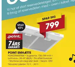 Punkt1 Point emhætte tilbud