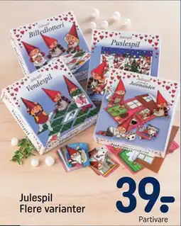 REMA 1000 Julespil Flere varianter, DKK 39 tilbud