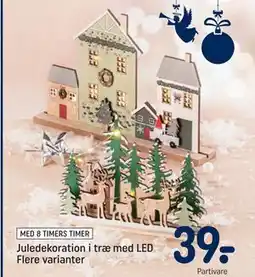 REMA 1000 Juledekoration i træ med LED Flere varianter, DKK 39 tilbud