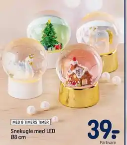 REMA 1000 Snekugle med LED Ø8 cm, DKK 39 tilbud