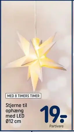 REMA 1000 Stjerne til ophæng med LED Ø12 cm, DKK 19 tilbud