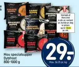 REMA 1000 Mou specialsupper Dybfrost 800-1000 g, DKK 29 tilbud