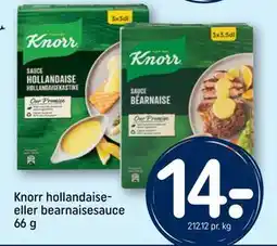 REMA 1000 Knorr hollandaise- eller bearnaisesauce 66 g, DKK 14 tilbud