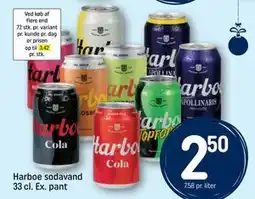 REMA 1000 Harboe sodavand 33 cl. Ex. pant, DKK 2.5 tilbud
