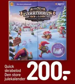 REMA 1000 Quick skrabelod Den store julekalender, DKK 200 tilbud