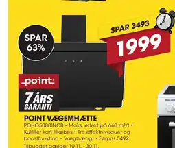 Punkt1 Point vægemhætte tilbud