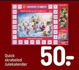 REMA 1000 Quick skrabelod Julekalender, DKK 50 tilbud