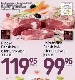 REMA 1000 Ribeye Dansk kalv eller ungkvæg, DKK 119.95 tilbud