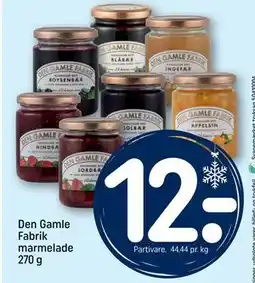 REMA 1000 Den Gamle Fabrik marmelade 270 g, DKK 12 tilbud