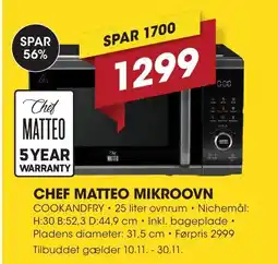 Punkt1 Chef matteo mikroovn tilbud