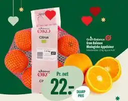Min Købmand Grøn Balance Økologiske Appelsiner, DKK 22 tilbud