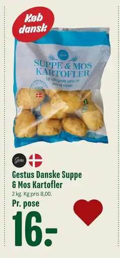 Min Købmand Gestus Danske Suppe & Mos Kartofler, DKK 16 tilbud