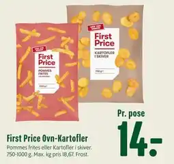 Min Købmand First Price Ovn-Kartofler, DKK 14 tilbud