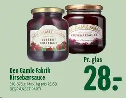 Min Købmand Den Gamle Fabrik Kirsebærsauce, DKK 28 tilbud