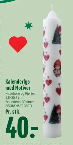 Min Købmand Kalenderlys med Motiver, DKK 40 tilbud