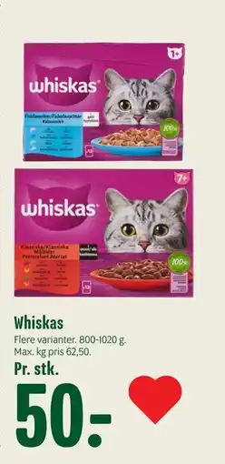 Min Købmand Whiskas, DKK 50 tilbud