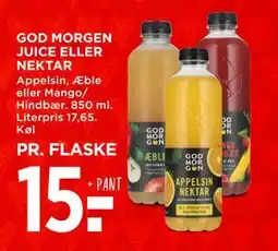 MENY GOD MORGEN JUICE ELLER NEKTAR, DKK 15 tilbud