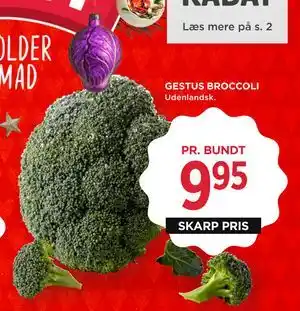 MENY GESTUS BROCCOLI, DKK 9.95 tilbud