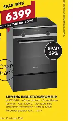 Punkt1 Siemens induktionskomfur tilbud