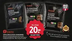 MENY OMHU ØKOLOGISK KNÆKBRØD, DKK 20 tilbud
