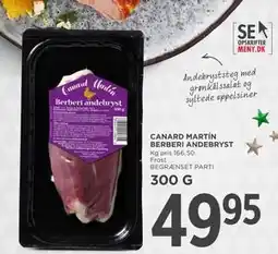 MENY CANARD MARTÍN BERBERI ANDEBRYST, DKK 49.95 tilbud