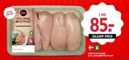 MENY GESTUS DANSK KYLLINGEBRYSTFILET, DKK 85 tilbud